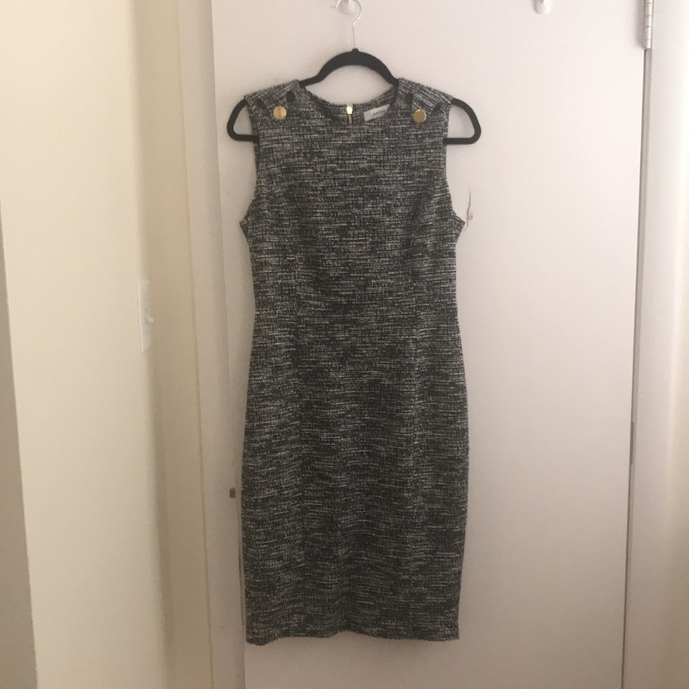 Calvin Klein tweed shift dress